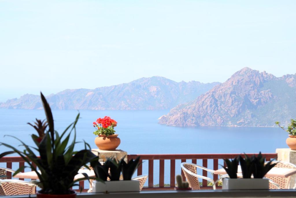 Hotel Les Roches Rouges Piana  Bilik gambar